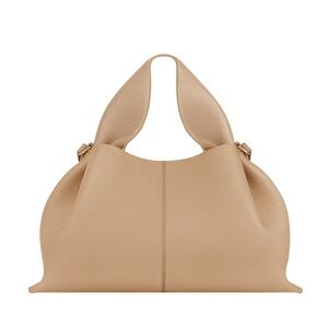 Polene Numéro Neuf - Textured Beige Handbag